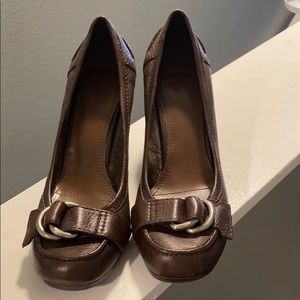 Nine West brown heels. Size 10